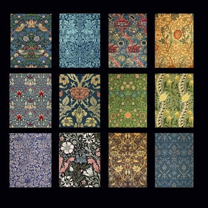 Art Nouveau Postcards Set William Morris Prints Vintage Floral - Etsy