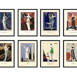 george barbier art deco fashion illustration prints