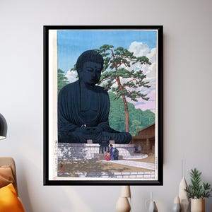 HAPPY　木版画「鎌倉大仏」 HAPPY様専用 木版画「鎌倉大仏」