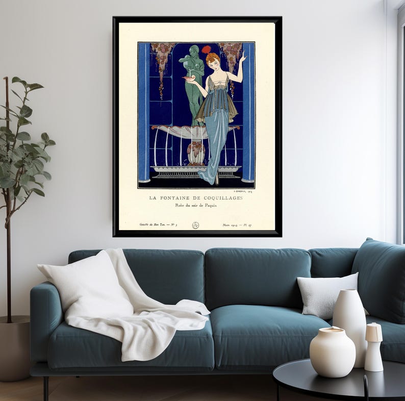 Art Deco fashion prints set by George Barbier