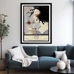 Gazette du Bon Ton Art Deco fashion prints featuring vintage French perfume and jewelry illustrations