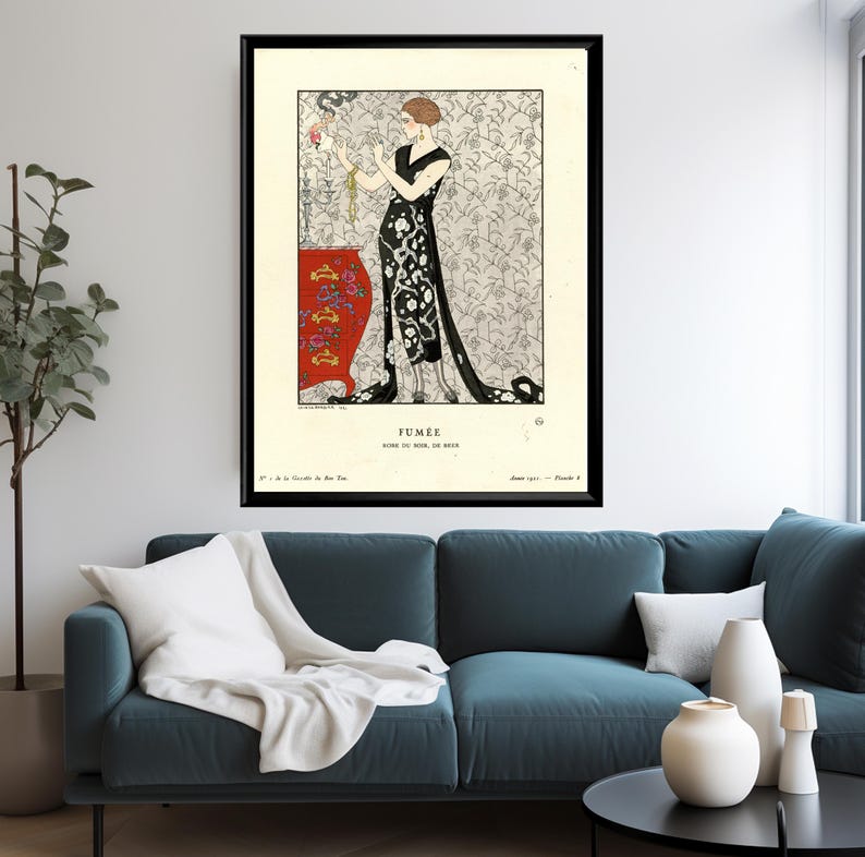 Art Deco fashion prints set by George Barbier
