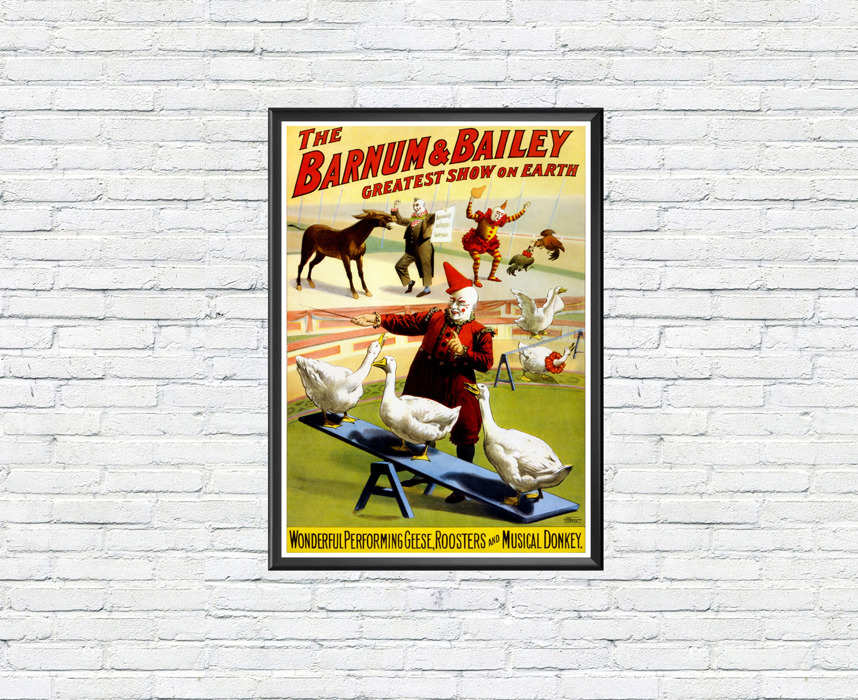 Barnum and Bailey Circus Posters Set of 6 Vintage Prints - Etsy