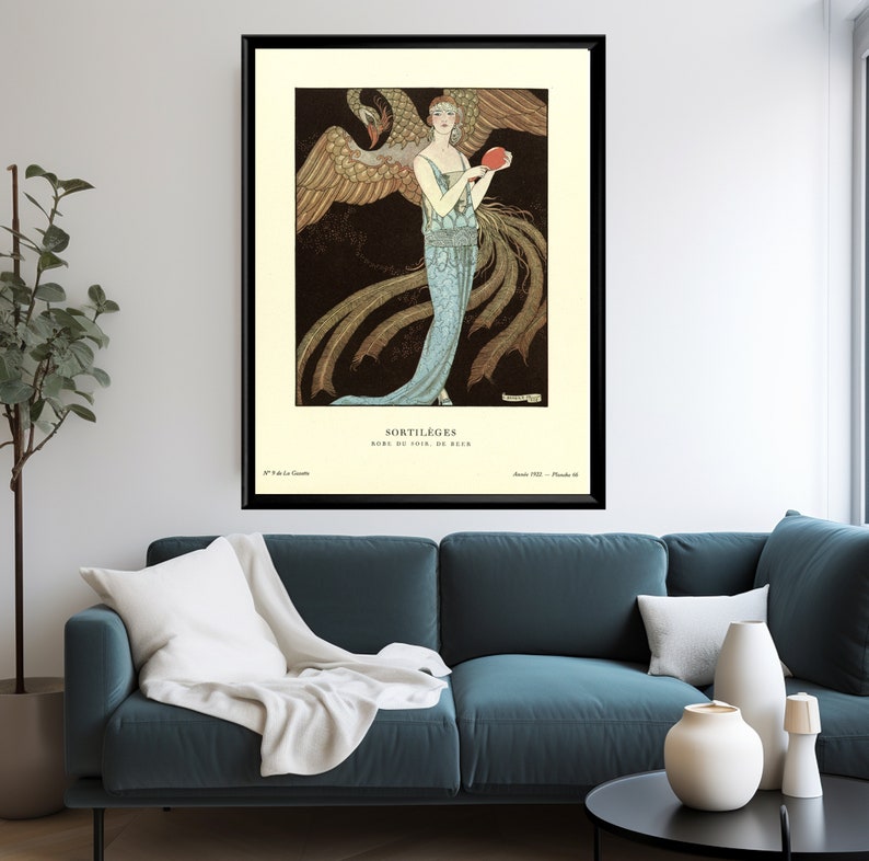 Art Deco fashion prints set by George Barbier