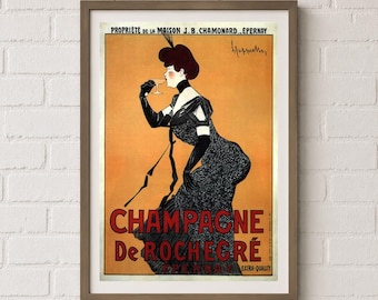 Leonetto Cappiello Champagne Poster, Vintage French Advertising Art Deco Print