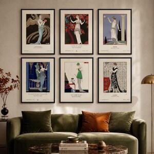 art deco george barbier fashion illustration prints