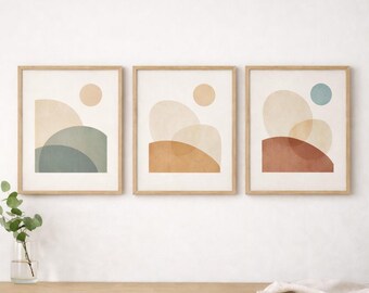 Juego de 3 impresiones artísticas personalizadas, pósteres hechos a pedido, impresiones físicas de nuestros diseños digitales