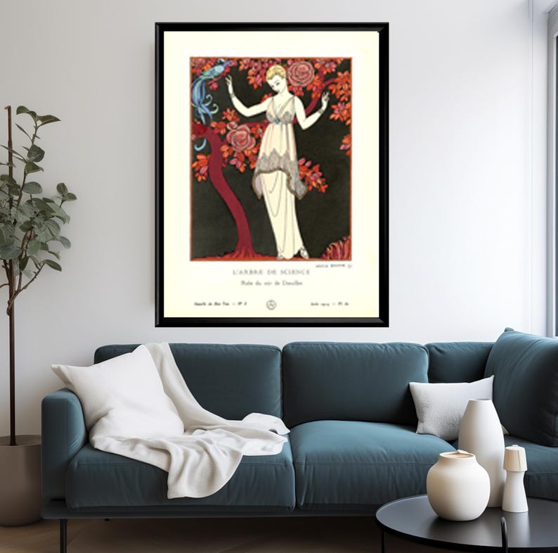 Art Deco fashion prints set by George Barbier