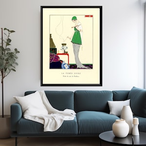 Art Deco fashion prints set by George Barbier