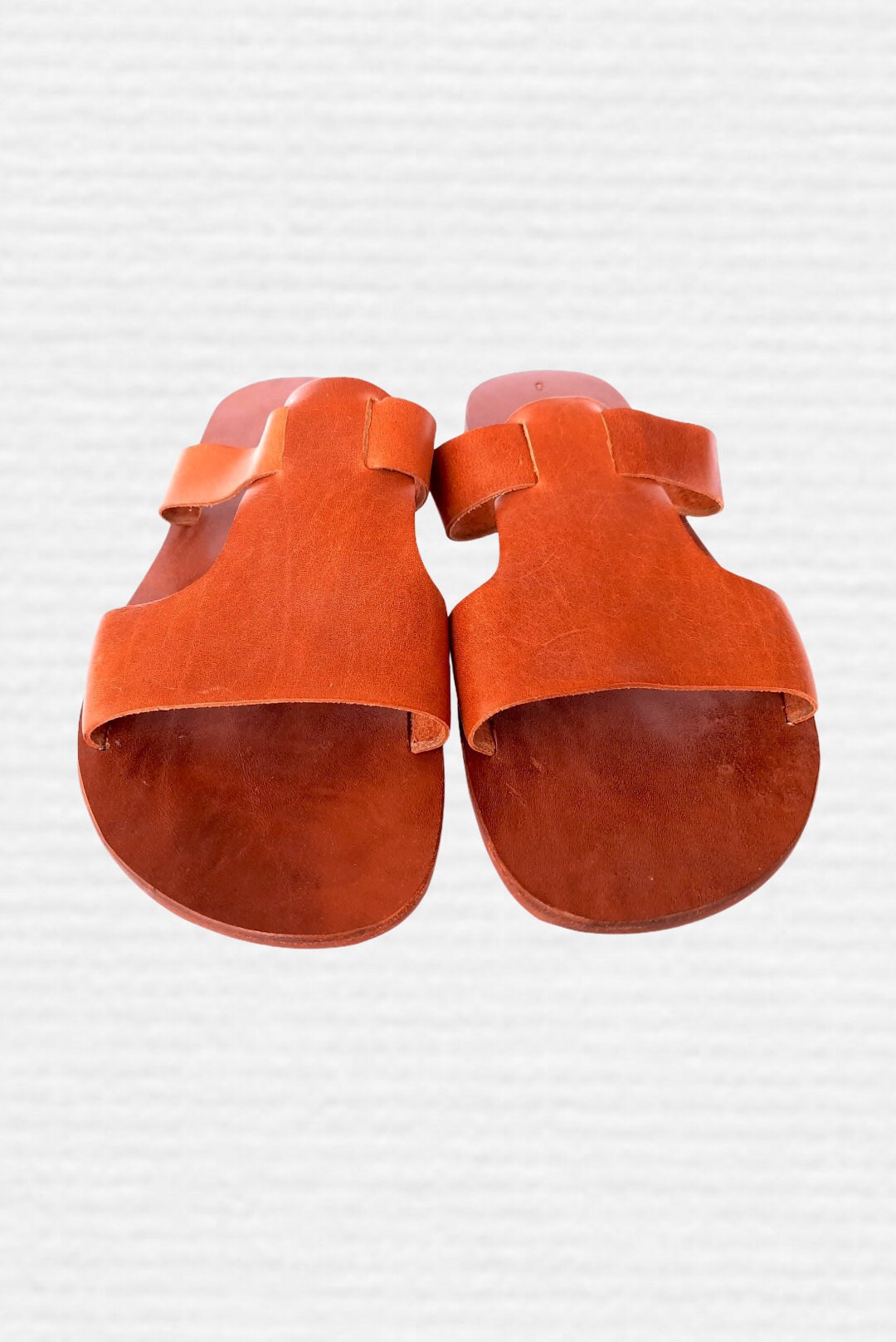 mens leather slide shoes