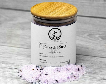 Swords Tarot Relaxation Lavender Buds & Bath Salts