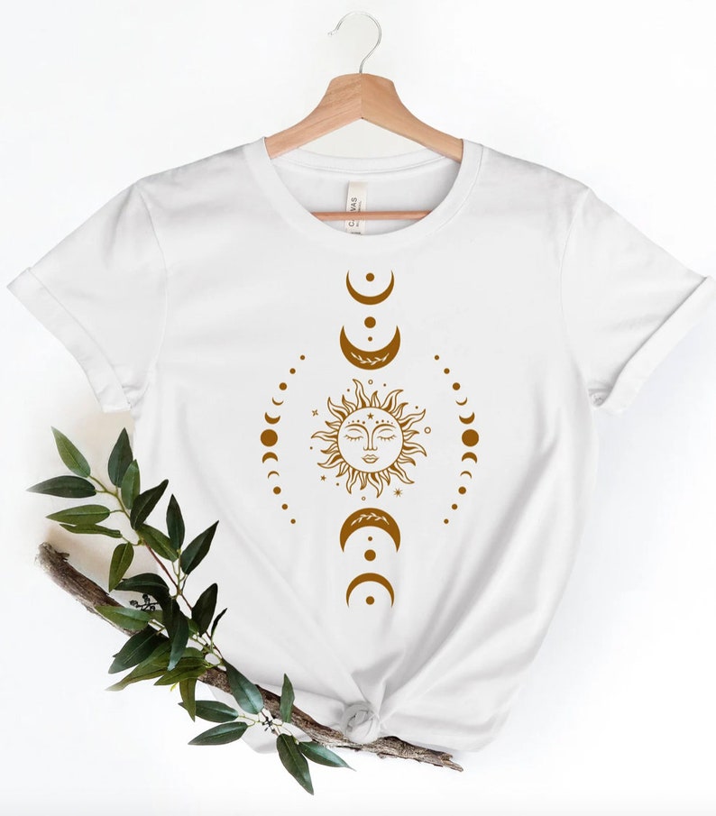 Sun Moon Stars Tee Celestial Tee Graphic Tee Sun Shirt One - Etsy