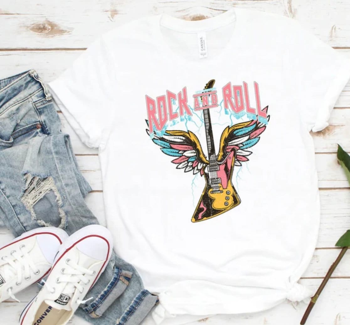 Discover Vintage Style Rock and Roll shirt,Rock & Roll T-Shirt