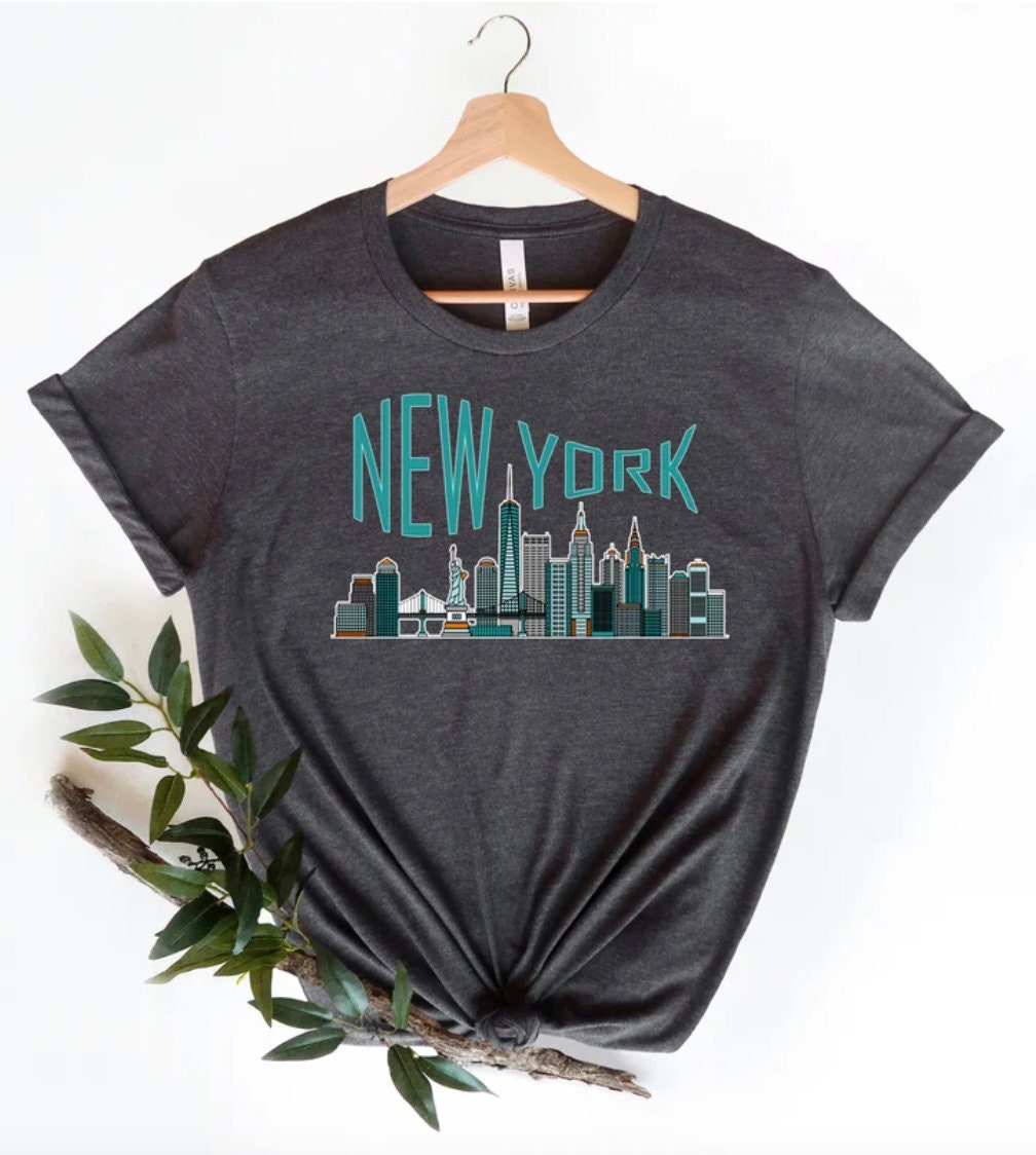 New York City T-shirt New York Tee New York Skyline Shirt - Etsy