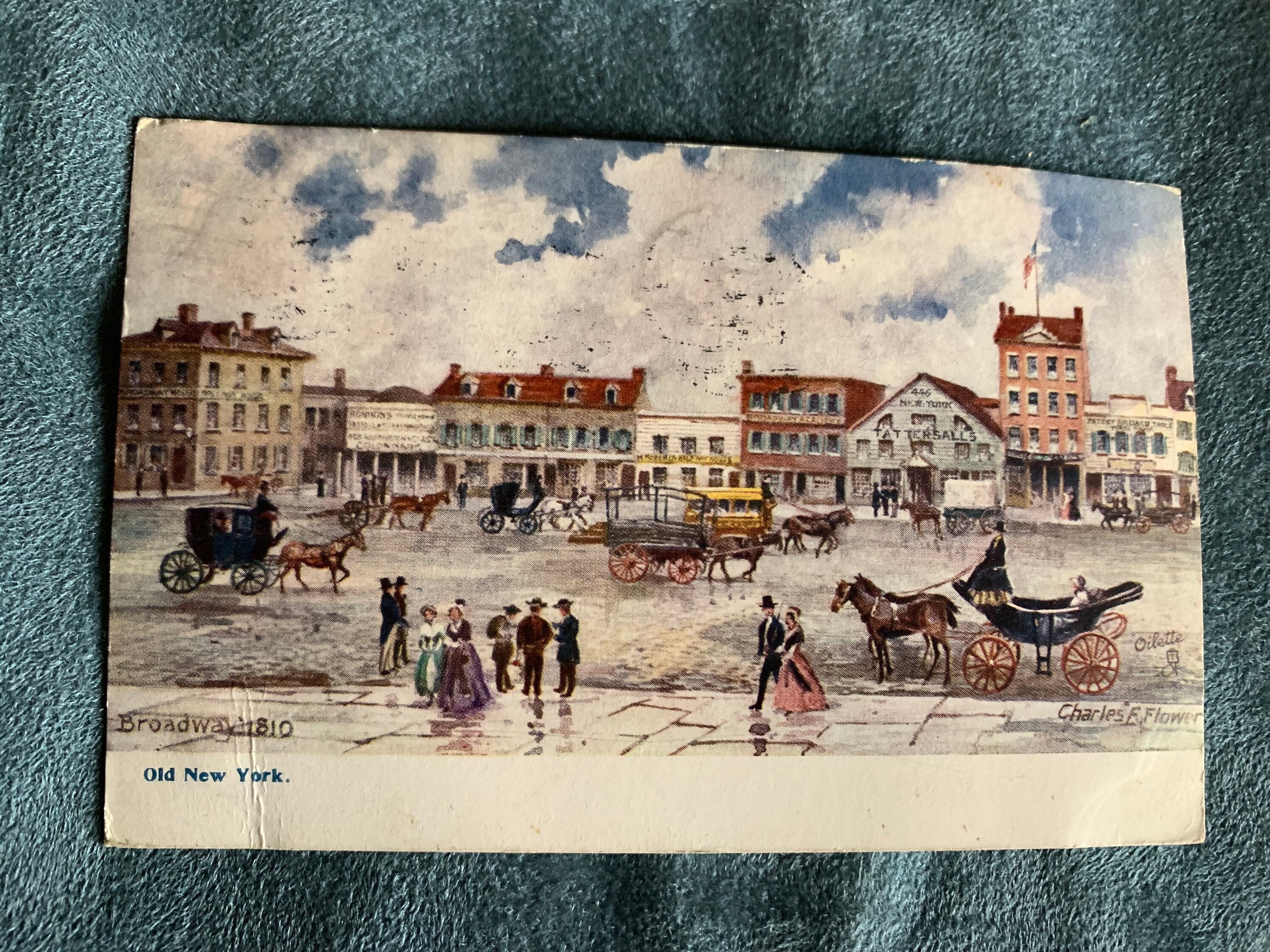 Old New York 1908 Postcards set of 4 - Etsy