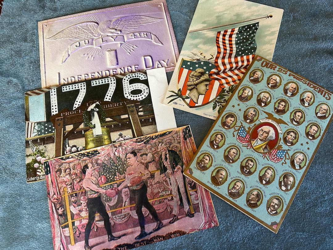 Vintage 1908 Campaign and Americana Postcards - Etsy