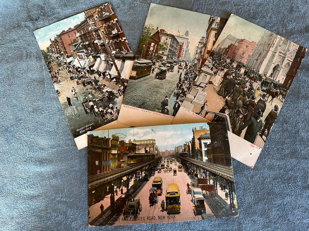Vintage New York Postcards C. 1908 (set of 4) - Etsy