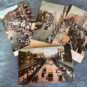 Vintage New York Postcards c. 1908 (set of 4)