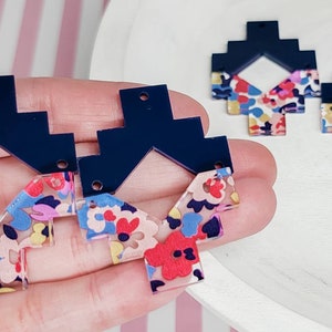 BLANKS-Aztec Acrylic Earring, DIY Earrings, Wholesale Blanks, Earring Blanks, Blanks for Earring Makers,Acrylic Jewelry Blanks, Geometric
