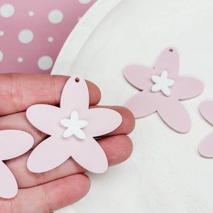 BLANKS-Floral Acrylic Earring, DIY Earrings, Wholesale Blanks, Earring Blanks, Blanks for Earring Makers, Acrylic Jewelry Blank