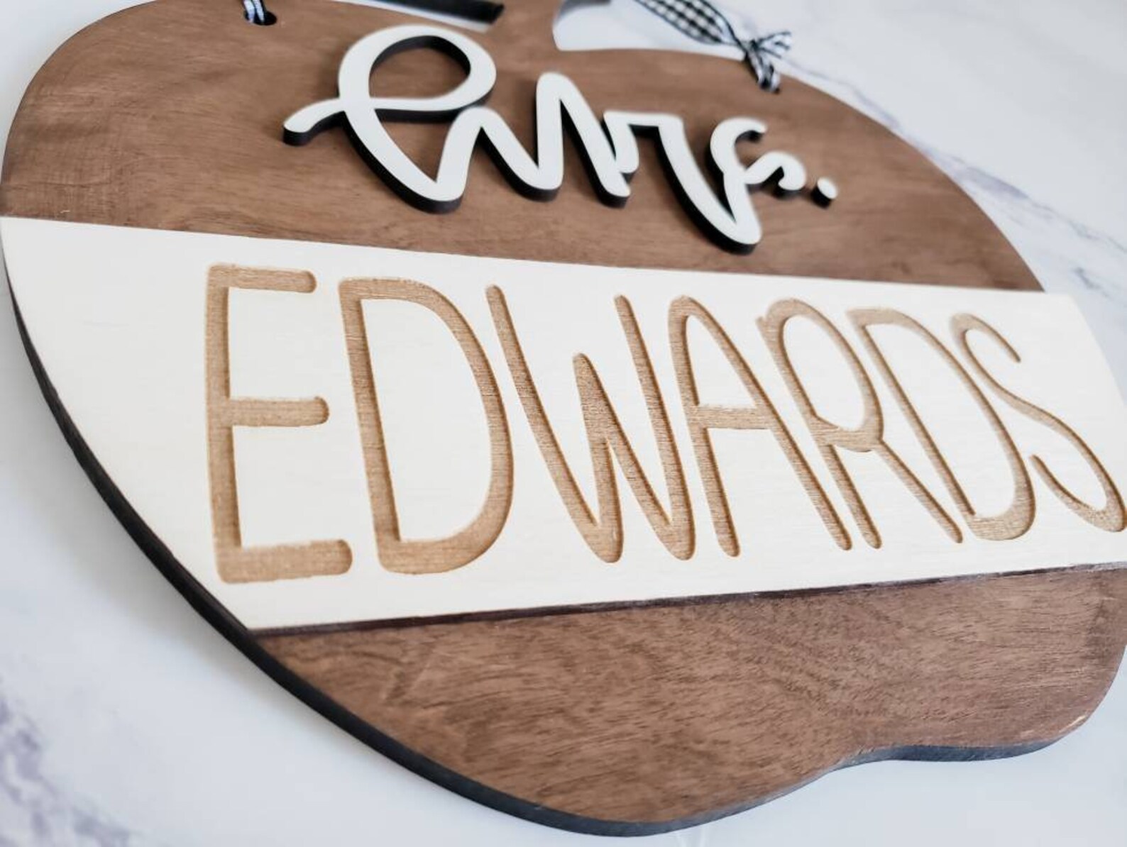 Teacher Apple Name Sign Personalized Teacher Gift Laser SVG - Etsy