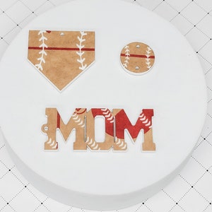 Baseball Acrylic Earring, DIY Color Fill Earrings, Sports Acrylic Earring Blanks, Baseball Earring image 7