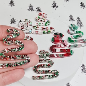 Doodle Christmas Tree Acrylic Earring Blank, DIY Earrings, Wholesale Blanks, Earring Blanks, Blanks for Earring Makers, Jewelry Blanks