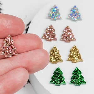 Christmas Tree Studs, DIY Earrings, Acylic Blanks, Earring Blanks, Blanks for Earring Makers, Jewelry Blanks
