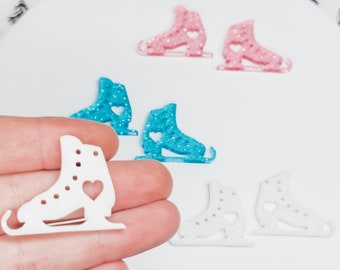 Ice Skate Earring Blank, DIY Earrings, Christmas Findings, Jewelry Blanks, Winter Jewelry