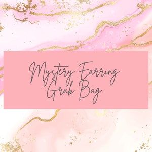 Mystery Grab Bag, 5 Pairs of Earrings,