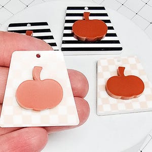 Pumpkin Earring, Jewelry Blanks, Fall Charms