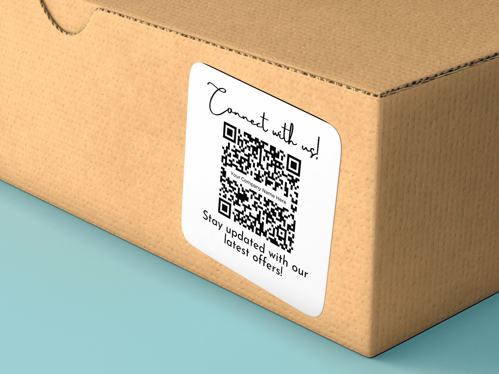 DIY Qr Code Label Template QR Code Sticker Digital Download Etsy Canada