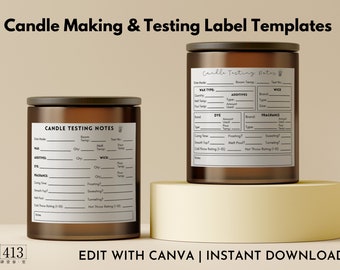 DIY Modern Candle Label Template, Minimal Candle Label, Customizable Wax  Melt Label, Candle Tin Label Template, Instant Download Rain 