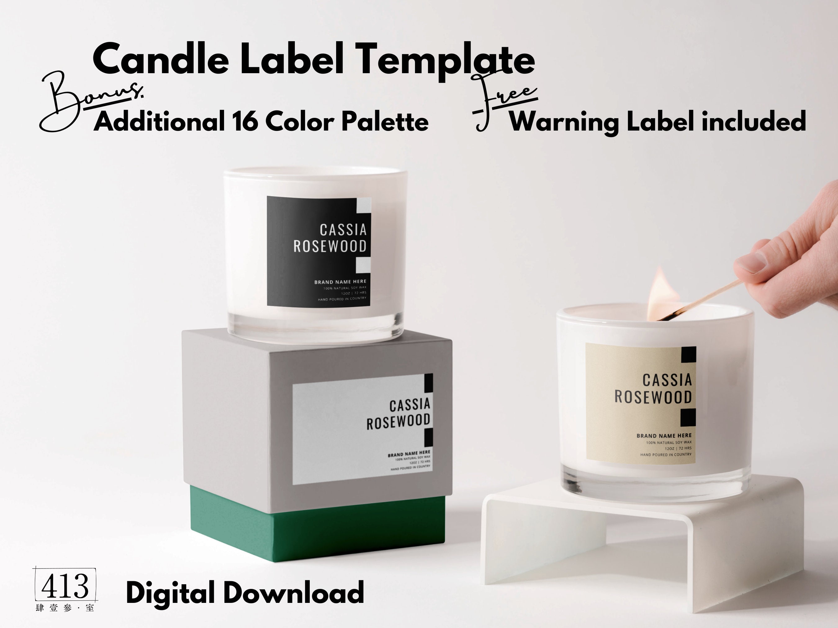 Candle Labels, Candle Jar Label Template, Canva Candle Labels, Minimalist Candle  Label, Candle Stickers, Jar Labels, Black Candle Labels 