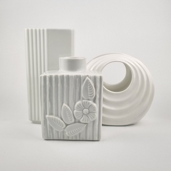 Op Art Porzellan vintage Vasen