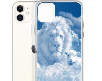 Lion and Lamb iPhone case, Christian iPhone case, Religious iPhone case, Christmas, Easter