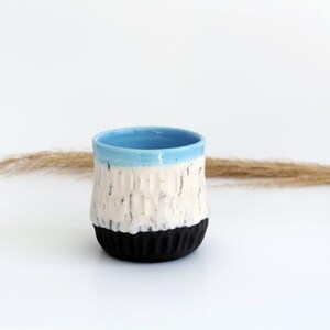Ocean mug, Beach Themed Ceramic Coffee Mug, Unique Gift, Handmade Pottery, Ceramic Glazed Mug