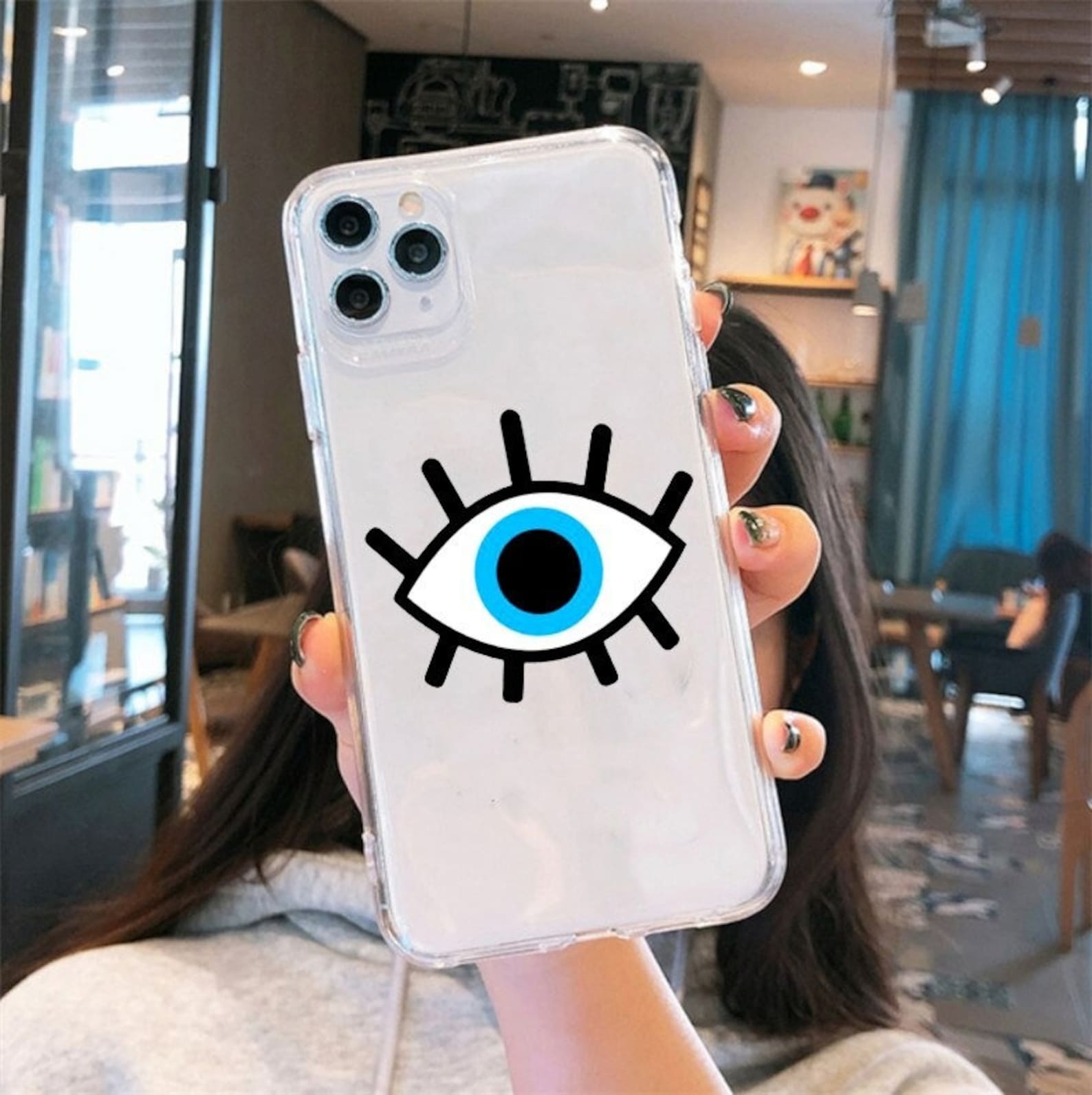Evil Eye Phone Case Evil Eyes Gift Art Phone Case Cover For Etsy