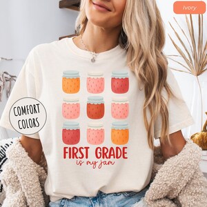 First Grade Teacher Shirt, Cute 1st Grade Tee, Teacher Appreciation Gift, Back to School Shirt, First Day Teacher T-Shirt for Women