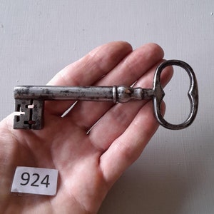 ZELDZAME antieke extra grote Engelse Victoriaanse striksleutel begin 19e eeuw een echt antiek