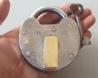 Vintage railroad padlock antique railway padlock late 1800s