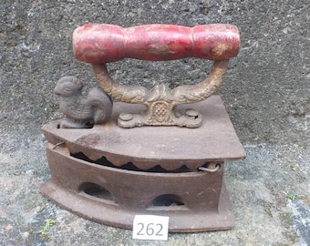 Vintage iron charcoal iron coal iron clothes iron