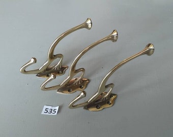 Brass Picture Hooks Metal Brass Plated Finger Protect Heavy Duty