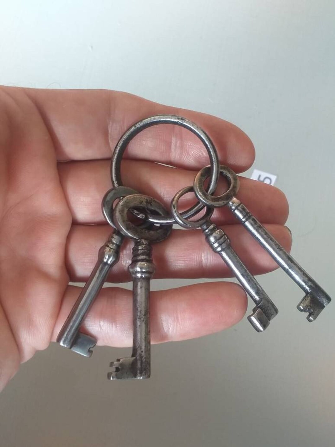 4 Vintage Small Keys on Ring Original Vintage Keys Not Modern ...