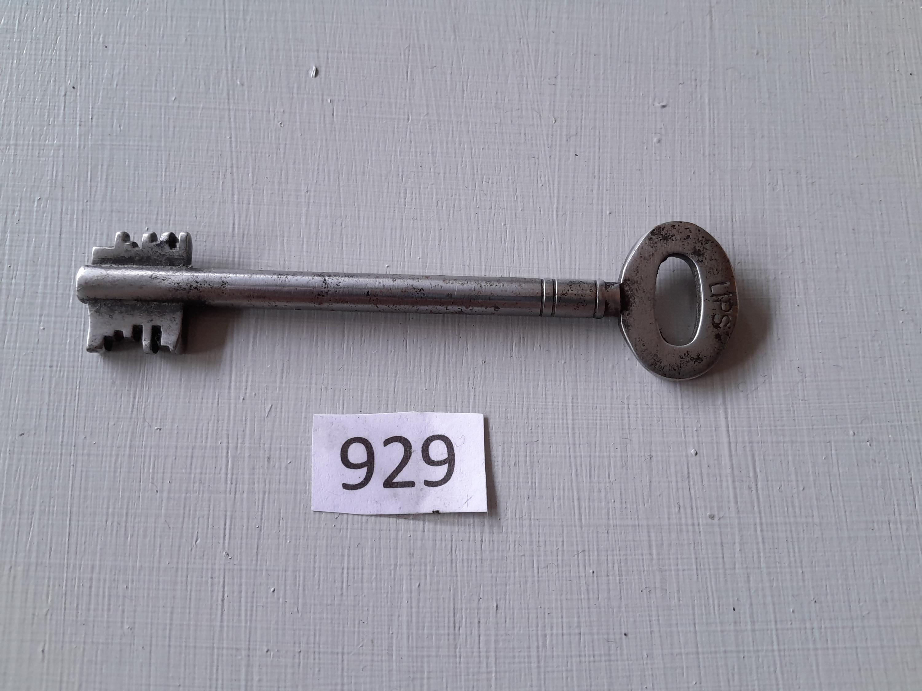 RARE Antique Long Double Sided Lips Safe or Vault Key Made in Dordrecht ...