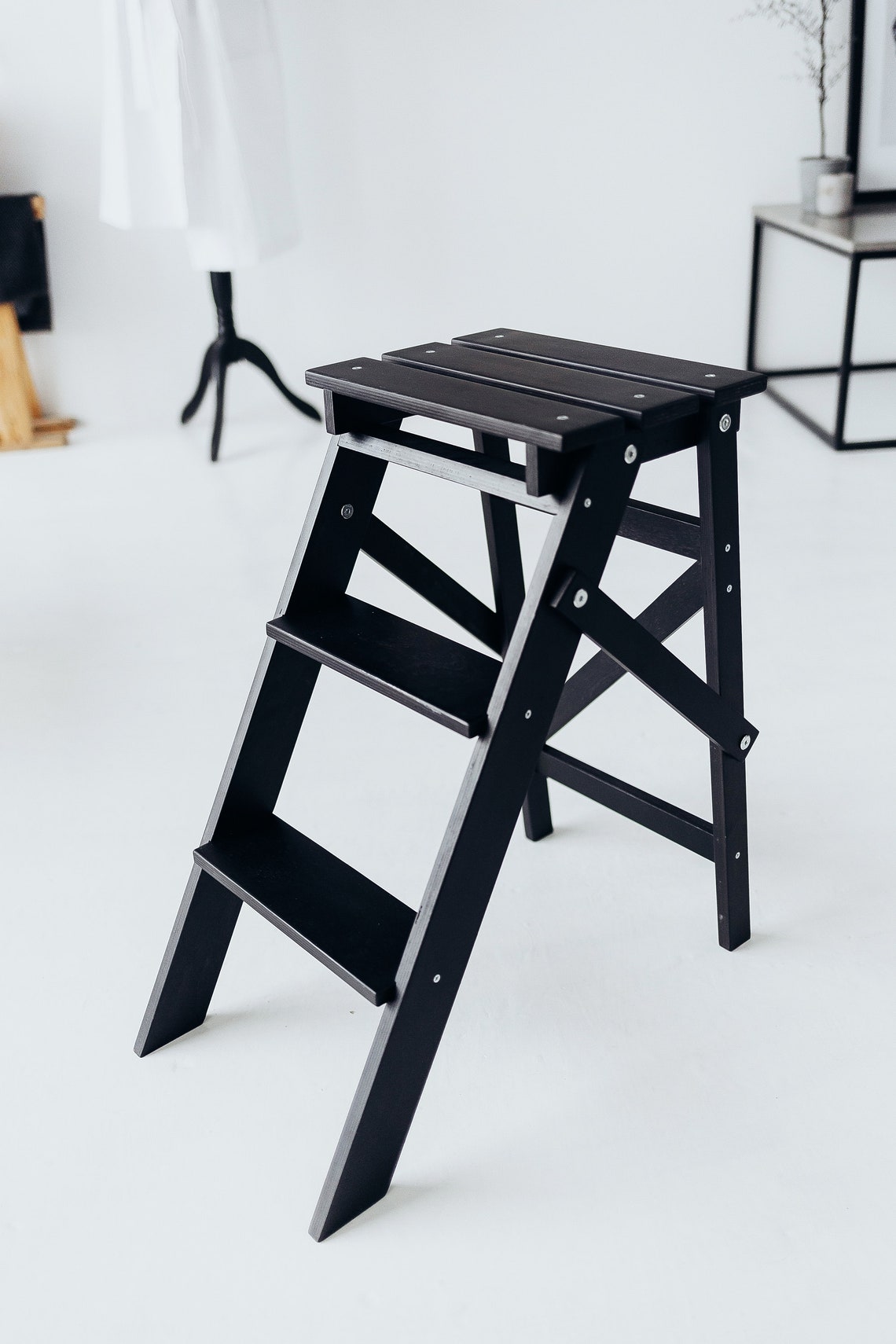 Ladder Stool, Step Stool, 3step Step Ladder Stool for Home, Kitchen