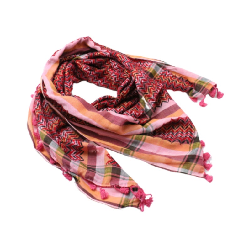 Keffiyeh Beit Jala Style Pink Palestinian Scarf 47 - Etsy