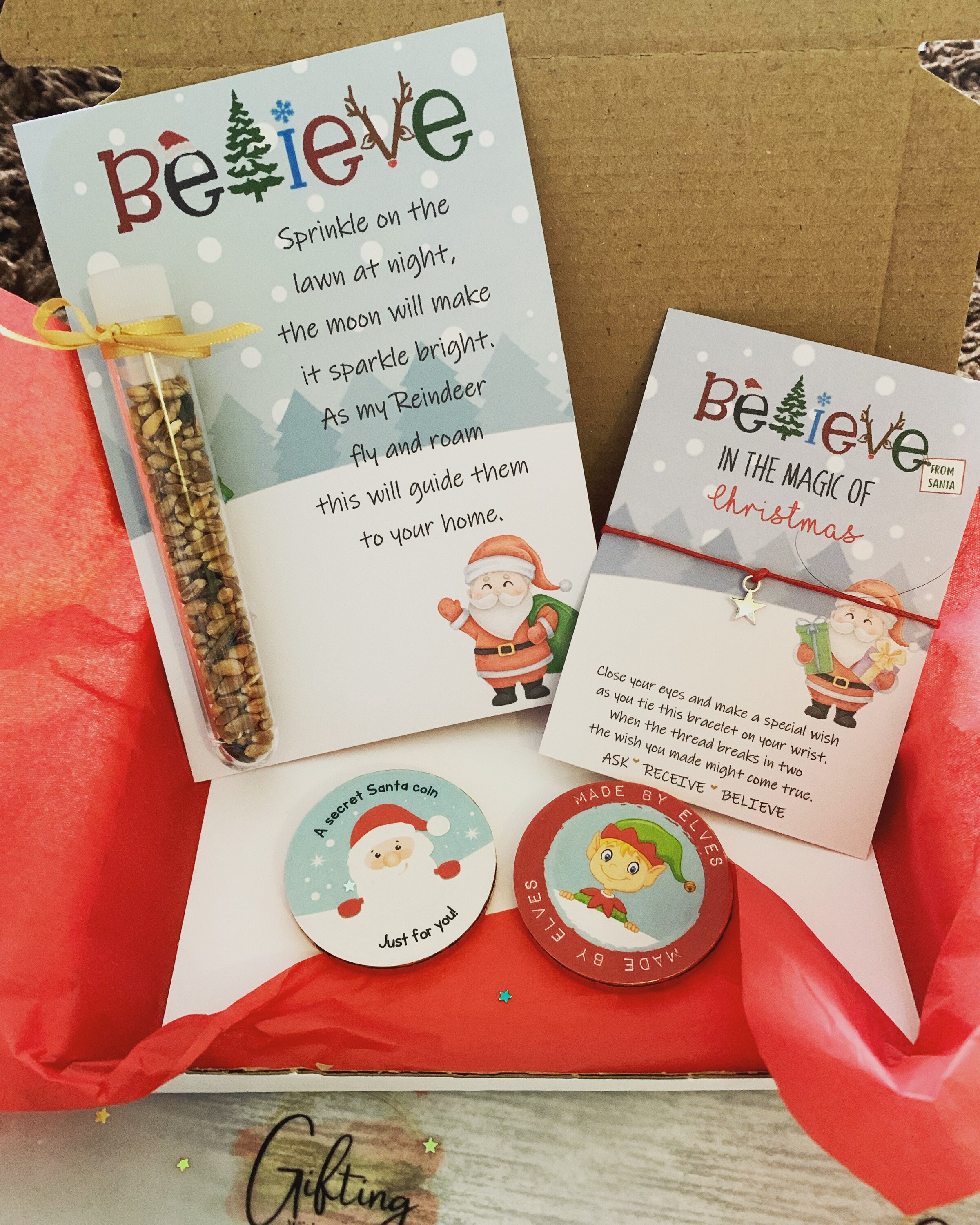 Christmas gifting With a Smile Gift Box Wish Bracelet - Etsy UK
