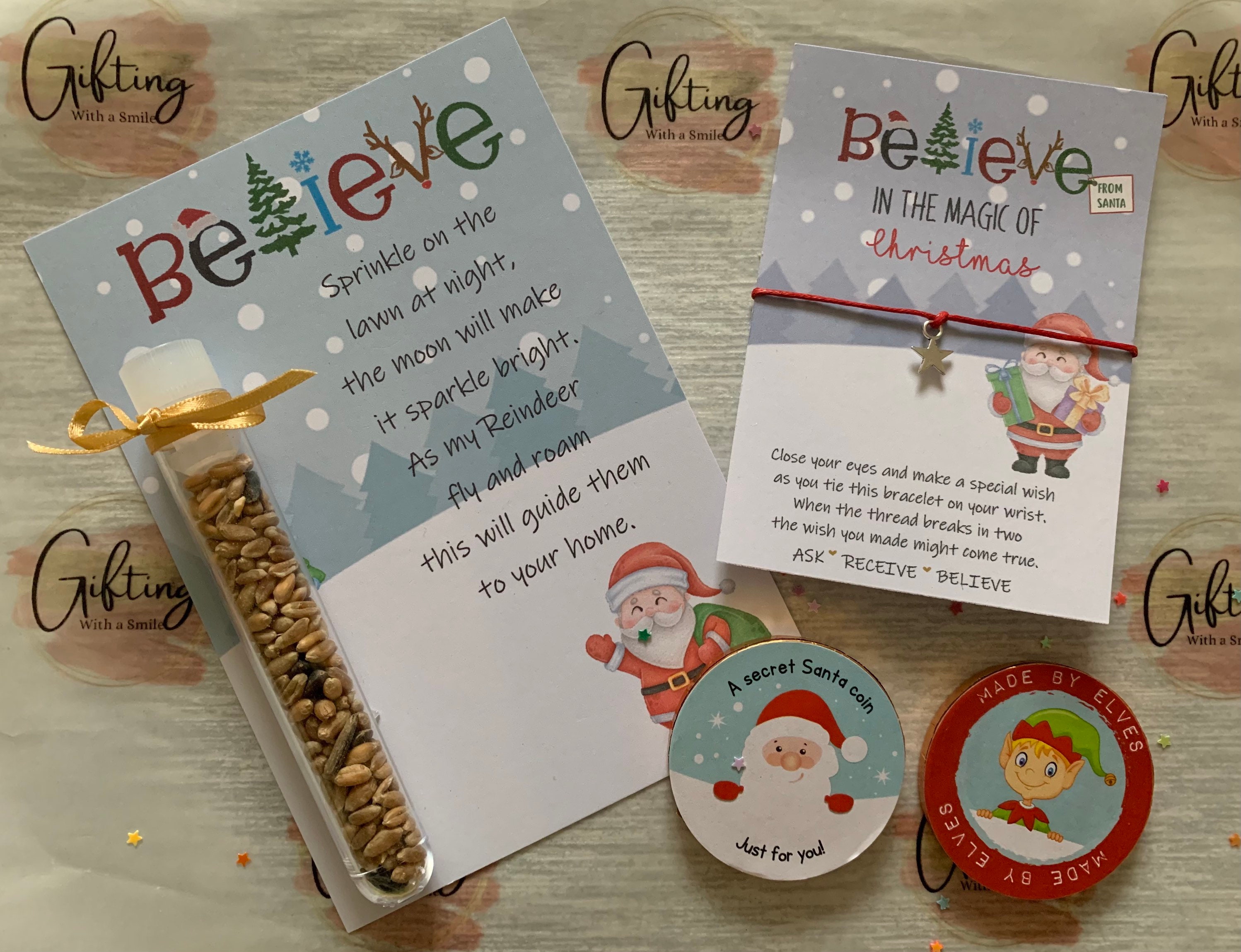 Christmas gifting With a Smile Gift Box Wish Bracelet - Etsy UK