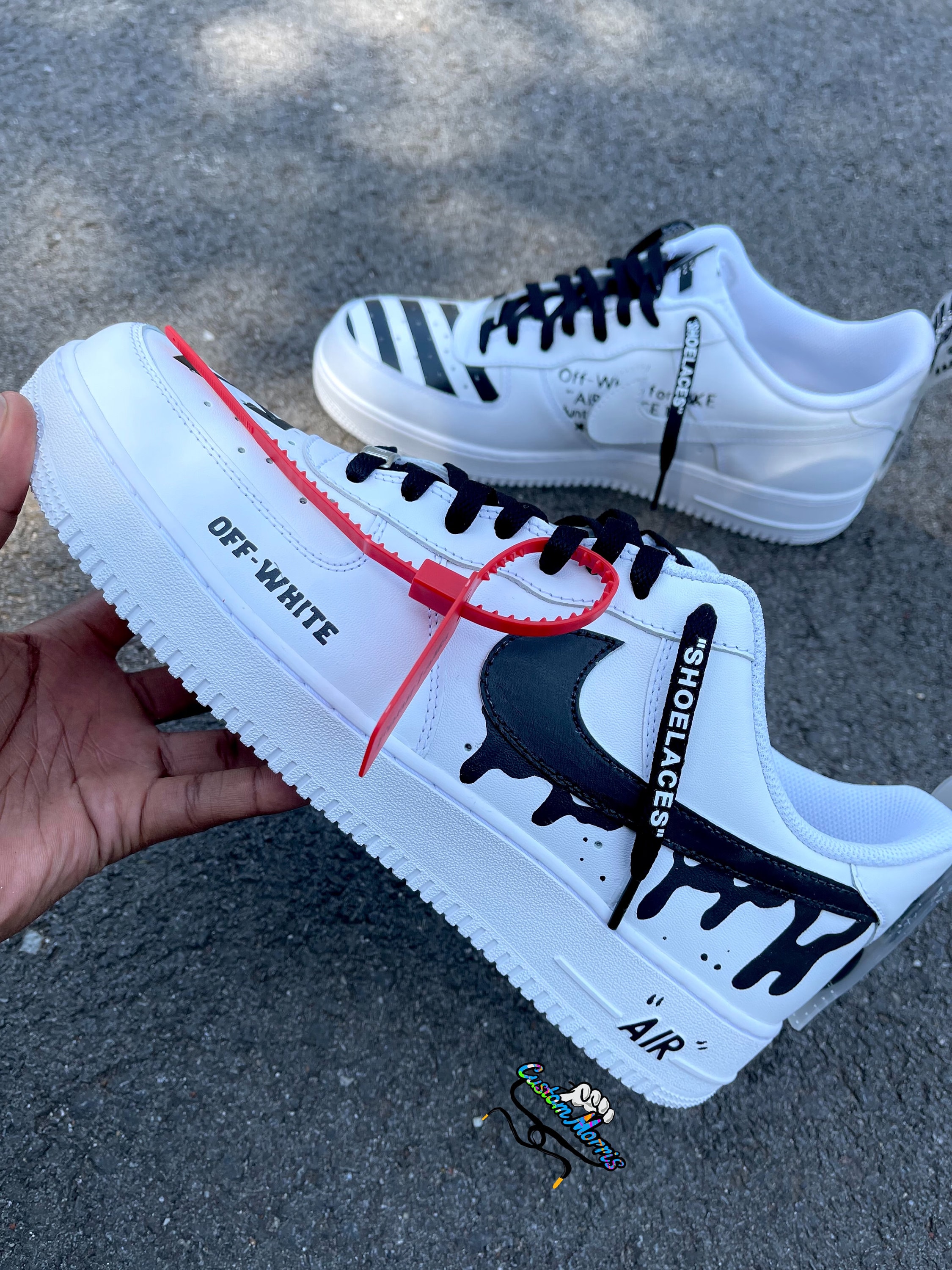 custom air force off white